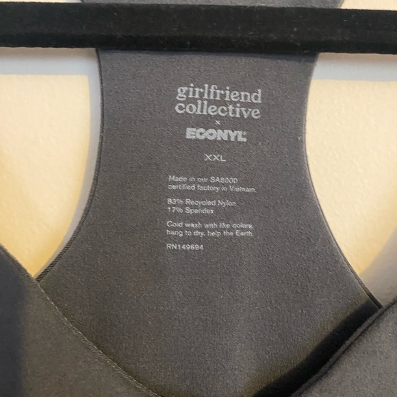 Girlfriend collective x Econyl XXL bra Gray Lola sports bra float - Picture 2 of 5